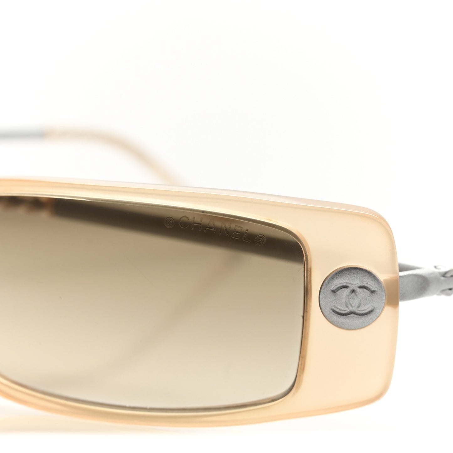 Acetate Rectangle Sunglasses 5036 Beige
