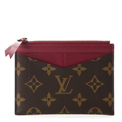 Louis Vuitton Monogram Zipped Card Holder Fuchsia 1 of 6