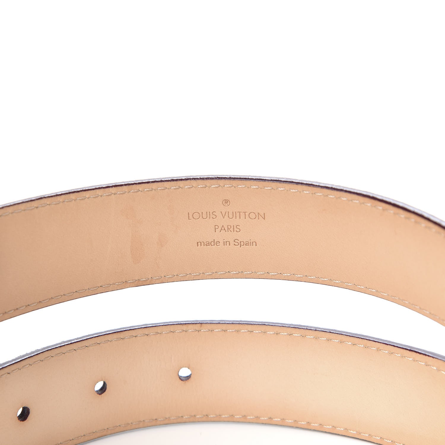 Louis Vuitton Vernis LV Frame Belt 85 34 Rouge Fauviste 4 of 5