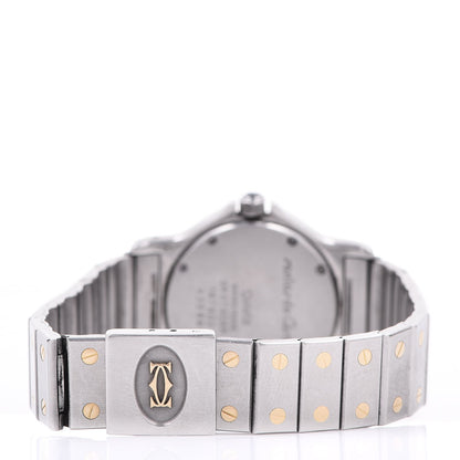 Cartier Stainless Steel 18K Yellow Gold 29mm Santos Octagon Quartz Watch 4 of 6