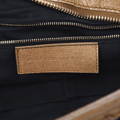 Balenciaga Agneau Giant 12 Rose Gold Hardware Day Hobo Havana Brown 5 of 14