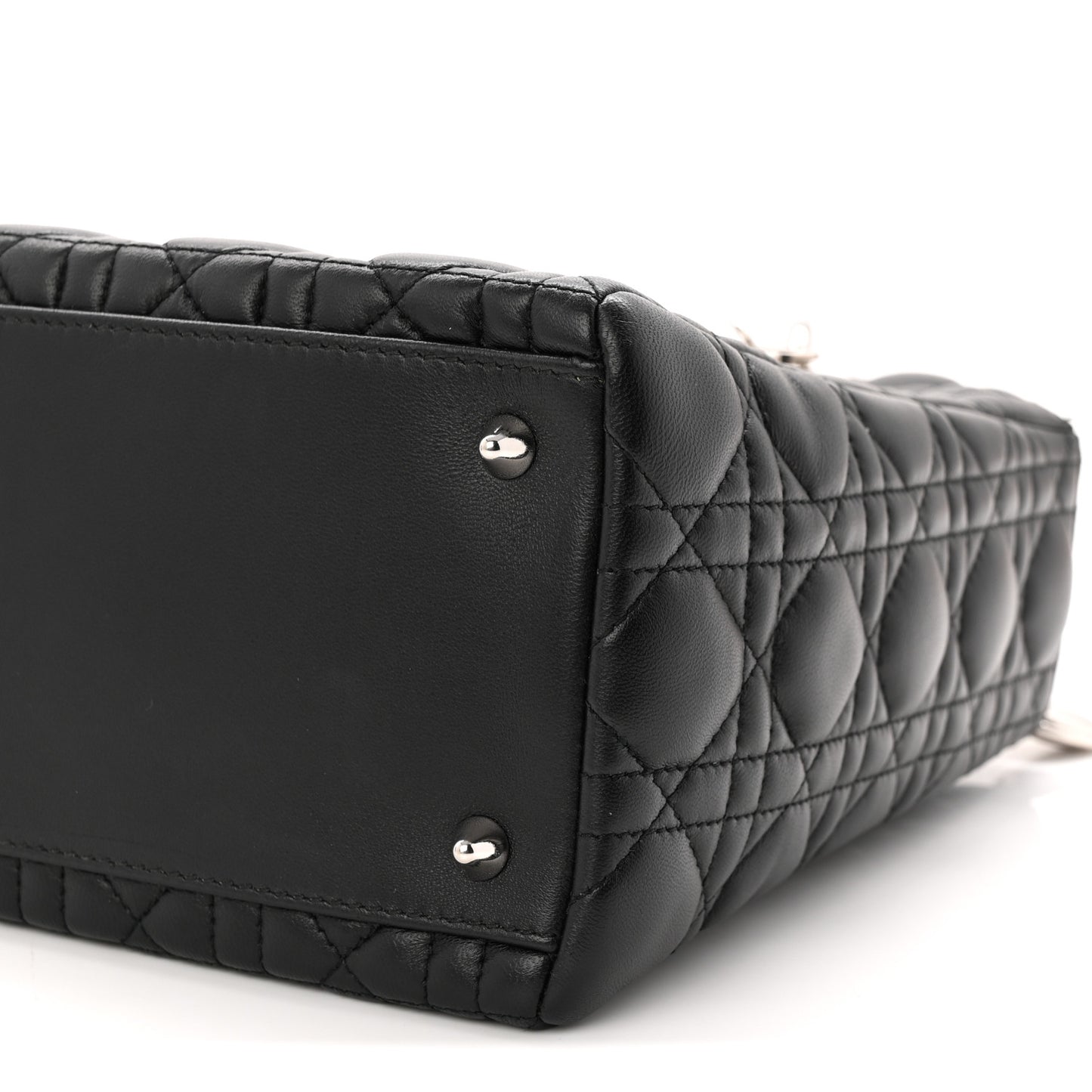 Lambskin Cannage Medium Lady Dior Black