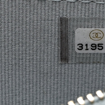 Chanel Caviar Quilted Zip Card Holder Light Blue 7 of 8