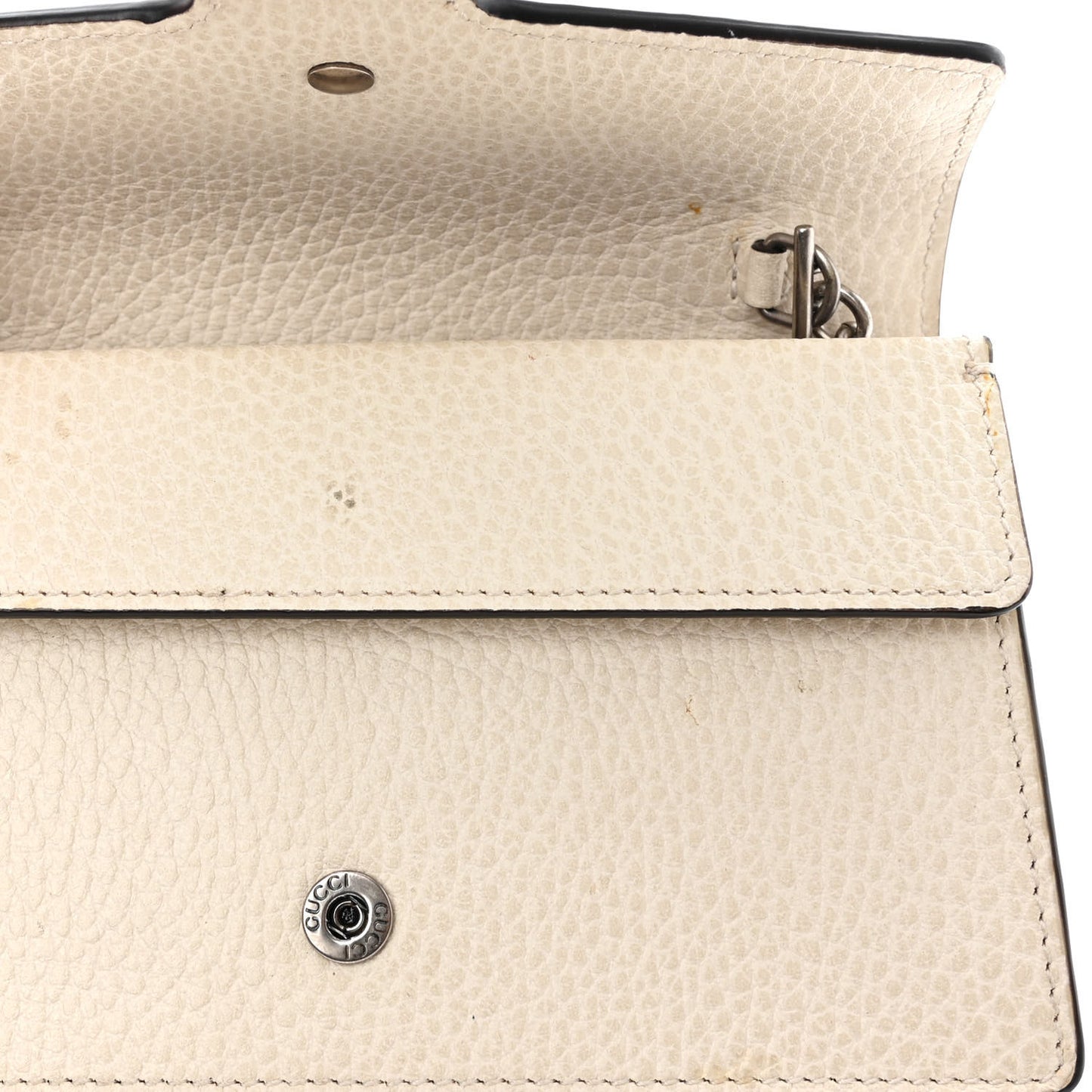 Dollar Calfskin Crystal Super Mini Dionysus Shoulder Bag Mystic White Black Diamond