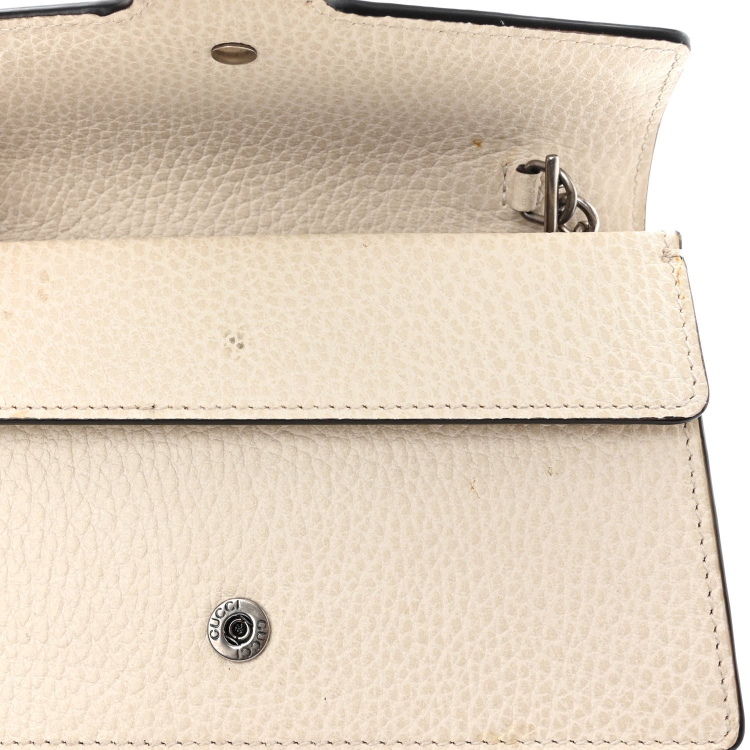 Gucci Dollar Calfskin Crystal Super Mini Dionysus Shoulder Bag Mystic White Black Diamond 10 of 10