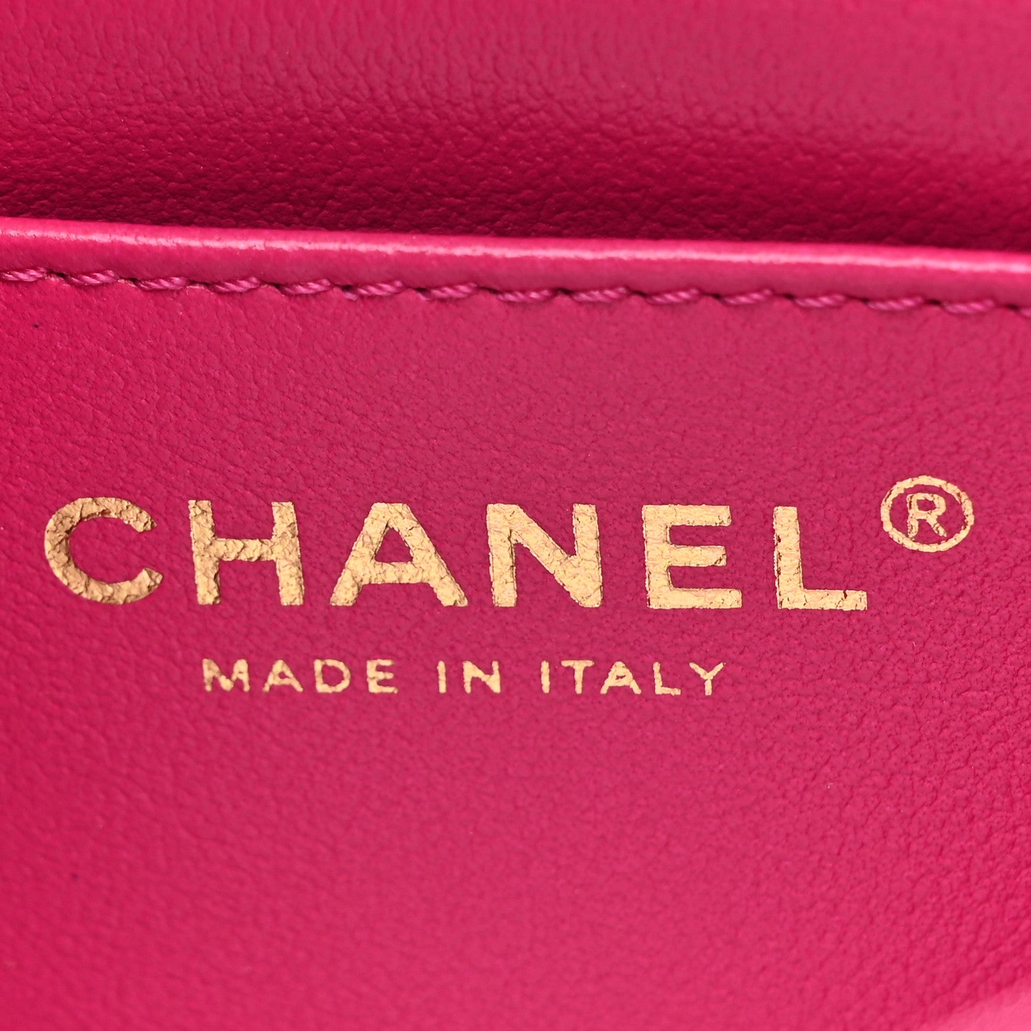 Chanel Lambskin Quilted Mini Crystal Top Handle Rectangular Flap Dark Pink 6 of 12