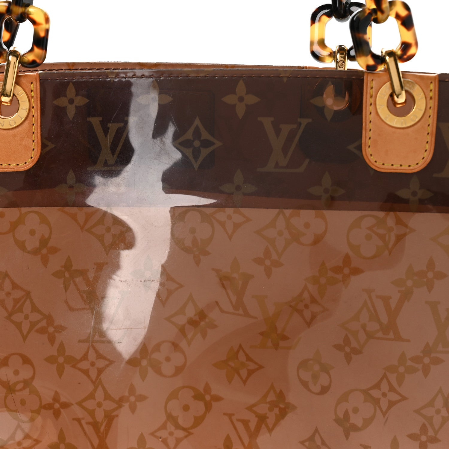 Louis Vuitton Vinyl Cabas Sac Ambre MM 9 of 11