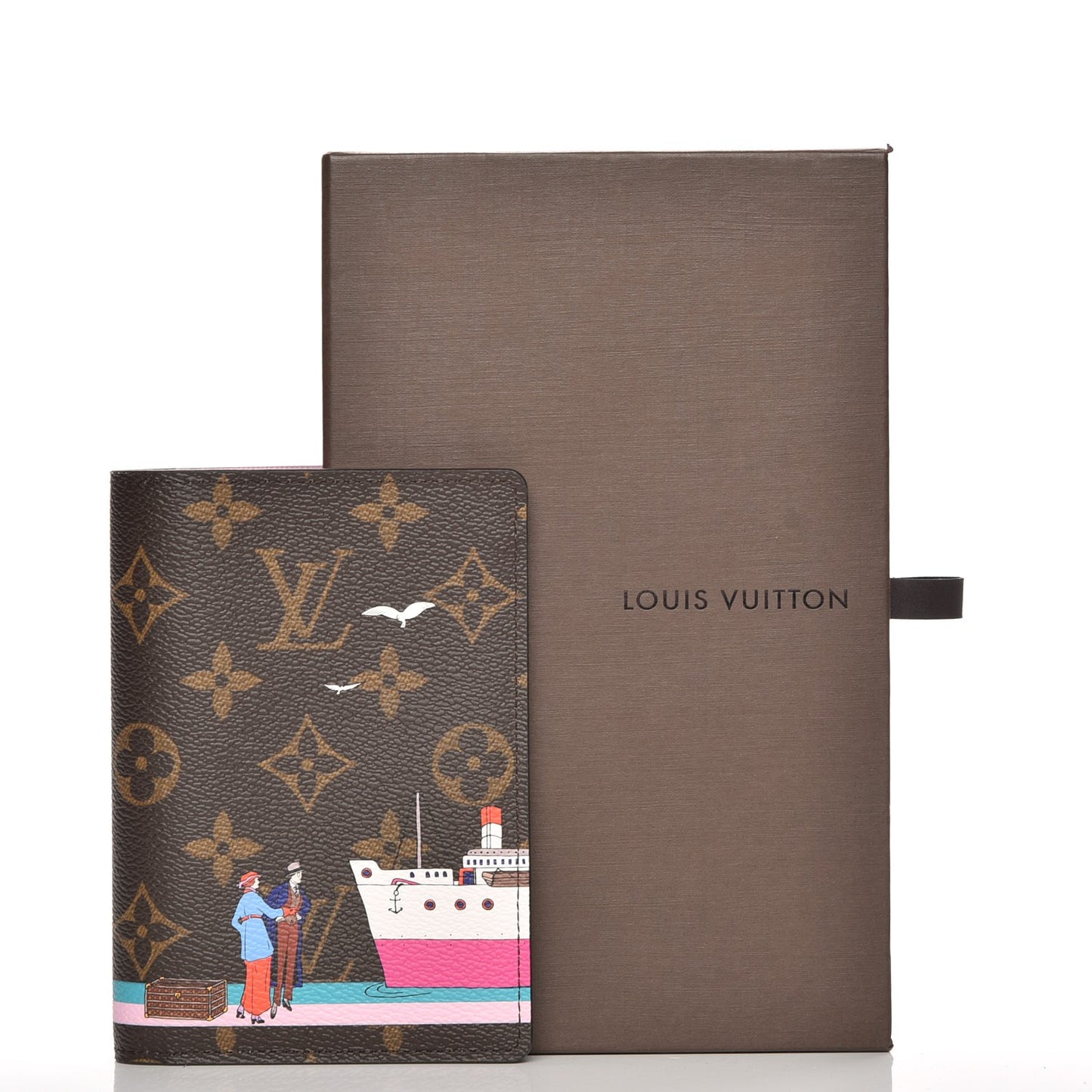 Monogram 2016 Christmas Animation Passport Cover Rose Ballerine
