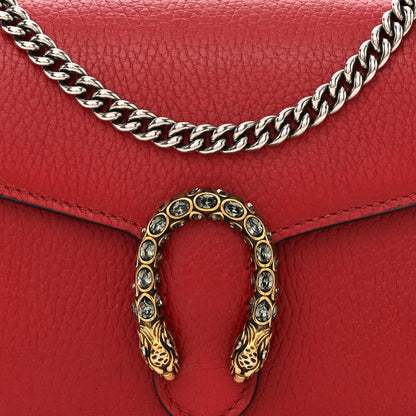 Gucci Calfskin Mini Dionysus Chain Wallet Hibiscus Red 9 of 17