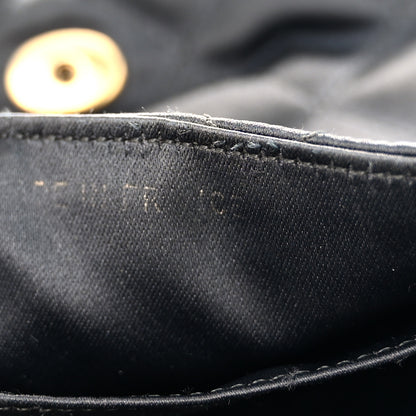 Chanel Satin Quilted Half Moon Flap Black 7 of 16
