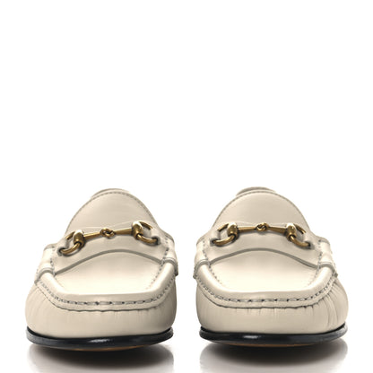 Gucci Betis Glamour Calfskin Womens 1953 Horsebit Loafers 36 Mystic White 3 of 8