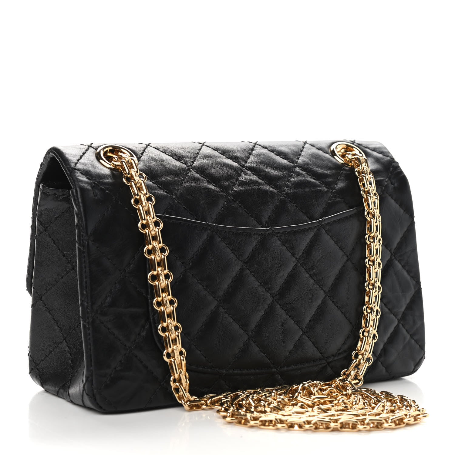 Chanel Aged Calfskin Quilted 2.55 Reissue Mini Flap Black 3 of 10