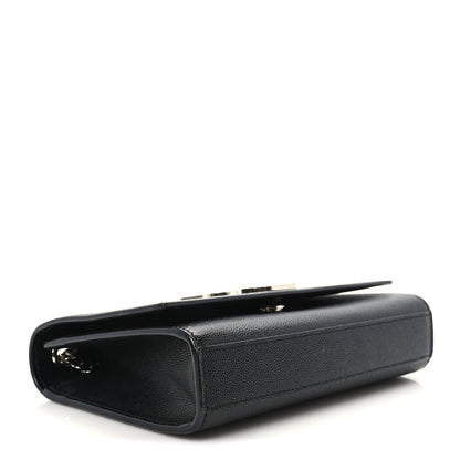 Saint Laurent Grain De Poudre Small Monogram Kate Satchel Black 3 of 10