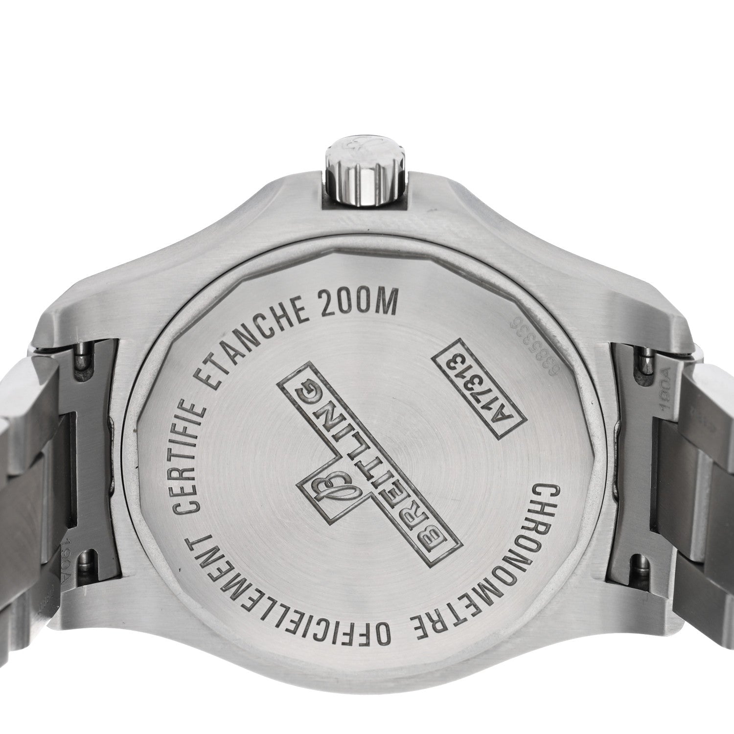 Breitling Stainless Steel 41mm Chronomat Colt Automatic Watch Silver A17313101G1A1 4 of 5