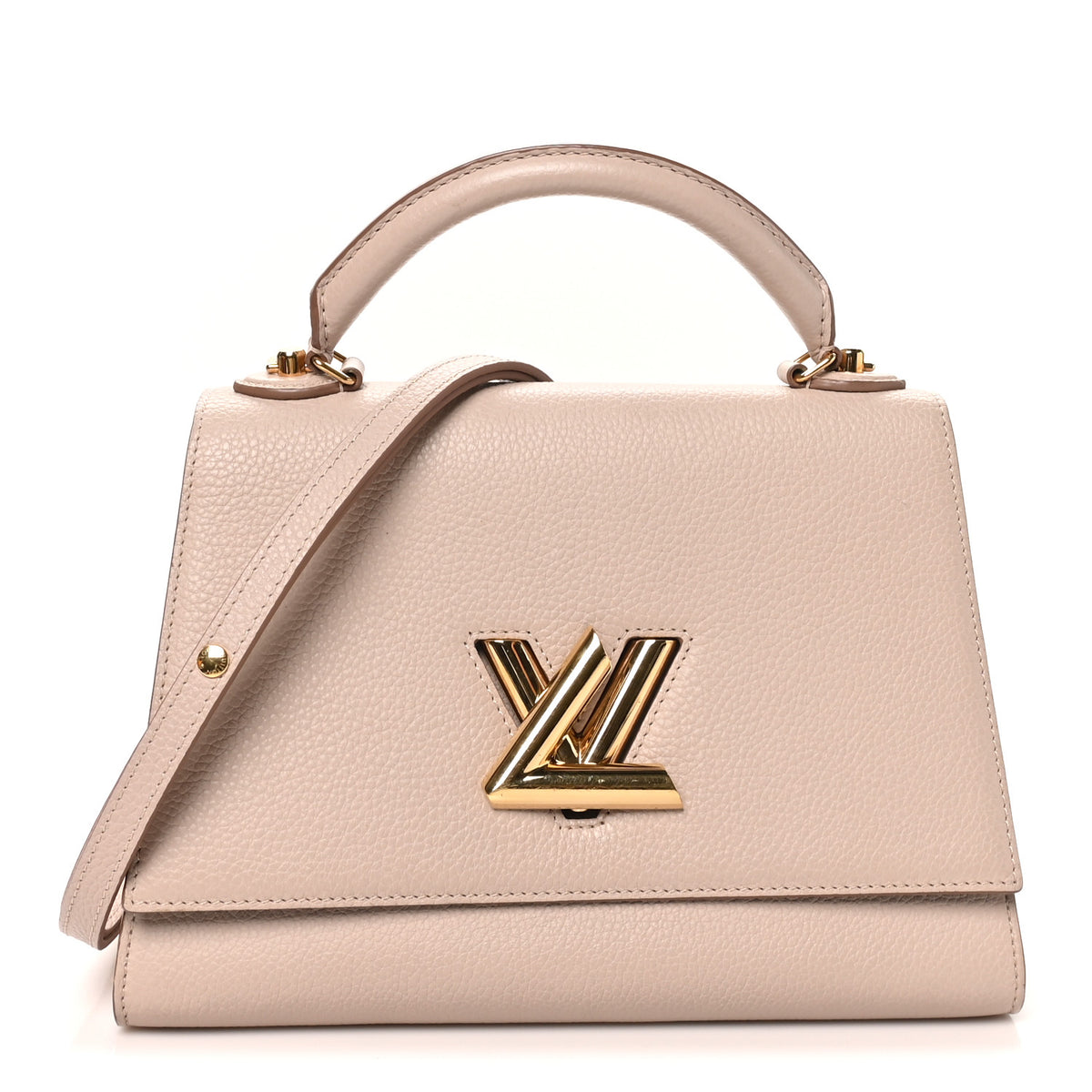 Louis Vuitton Taurillon Twist One Handle MM Greige 1 of 9