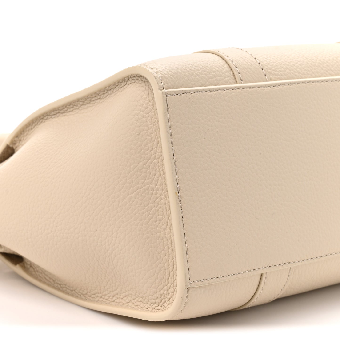 Silky Calfskin Mini Zipped Bayswater Chalk