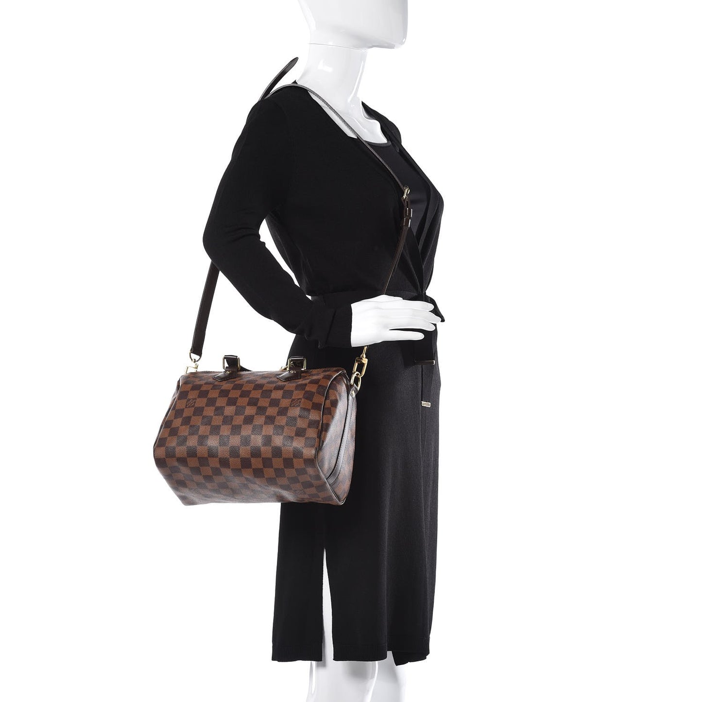 Damier Ebene Speedy Bandouliere 25