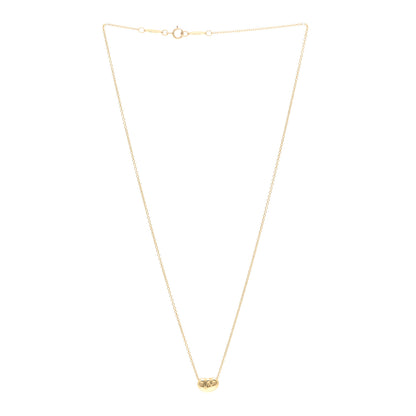 Tiffany 18K Yellow Gold 9mm Elsa Peretti Bean Pendant Necklace 3 of 5