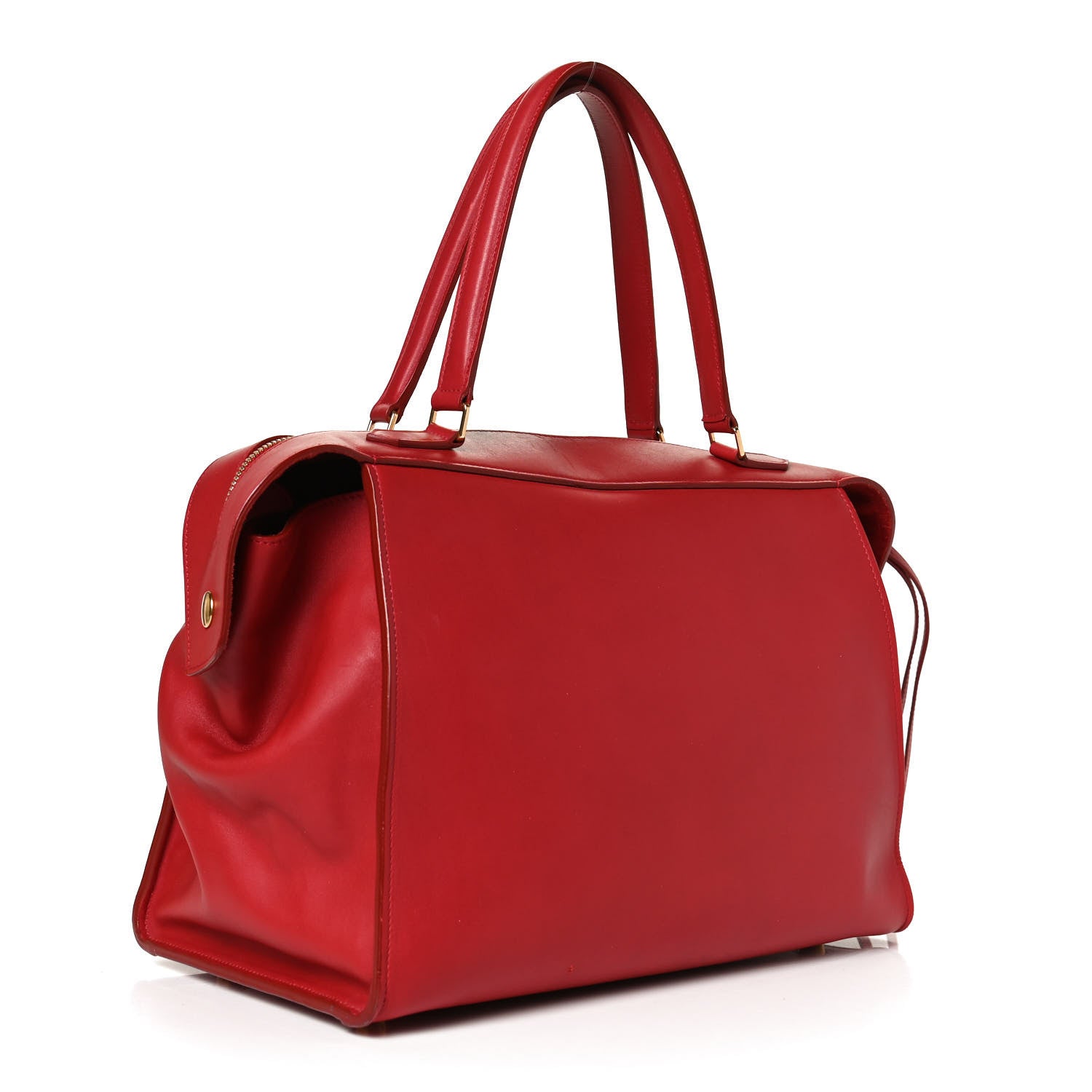 Celine Bullhide Calfskin Medium Ring Bag Red 3 of 11