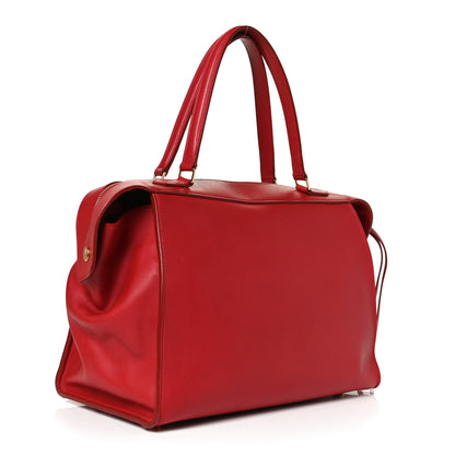 Celine Bullhide Calfskin Medium Ring Bag Red 3 of 11