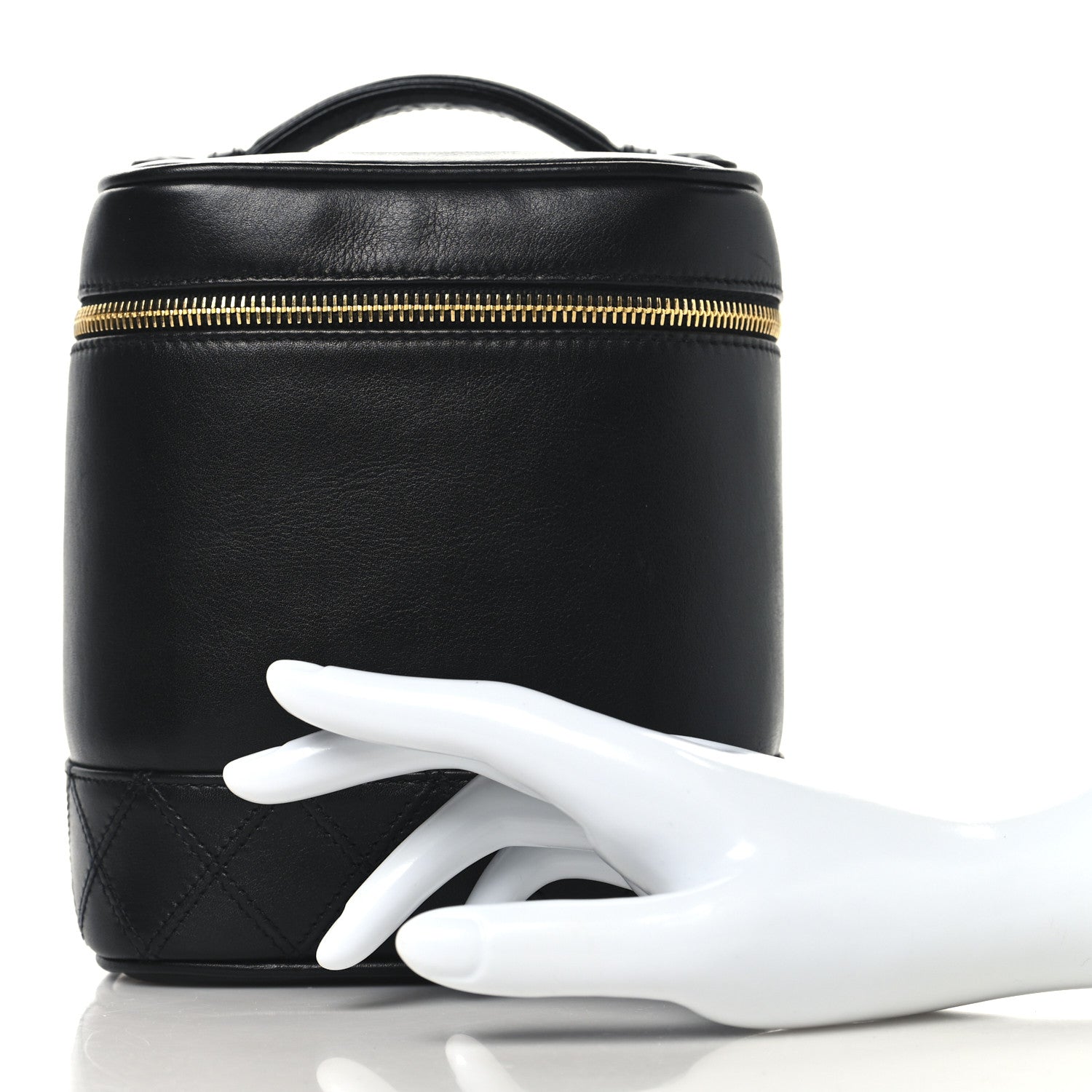 Chanel Lambskin Vanity Cosmetic Bag Black 2 of 8