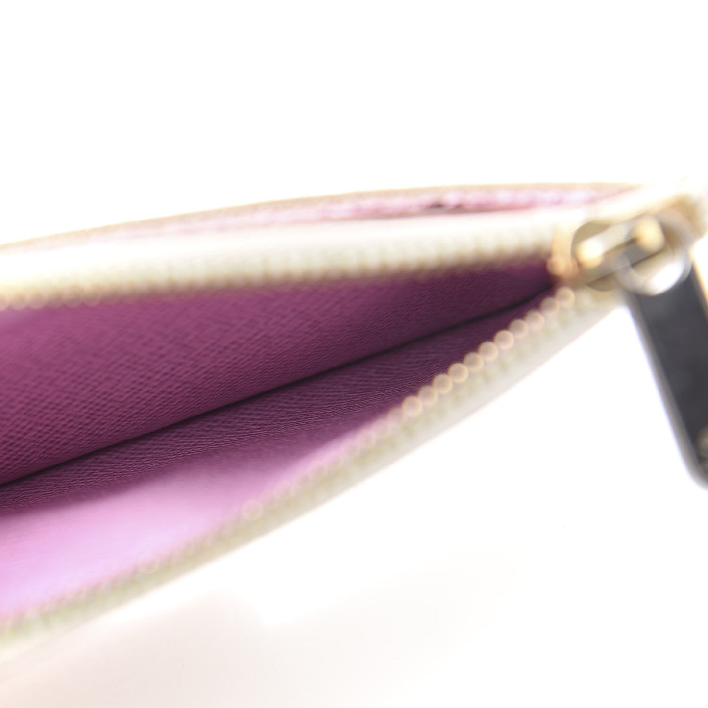 Monogram Multicolor Key Pouch White Litchi