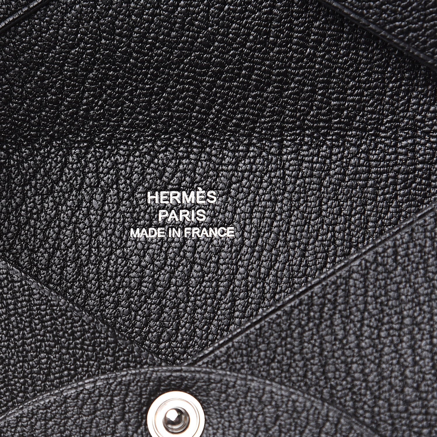 Hermes Chevre Mysore Calvi Card Case Black 6 of 8