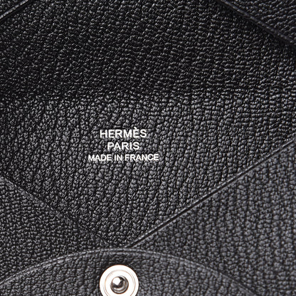 Hermes Chevre Mysore Calvi Card Case Black 6 of 8