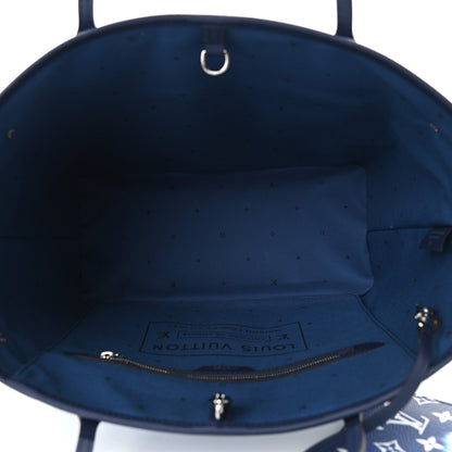 Louis Vuitton Monogram Escale Neverfull MM Blue 6 of 12