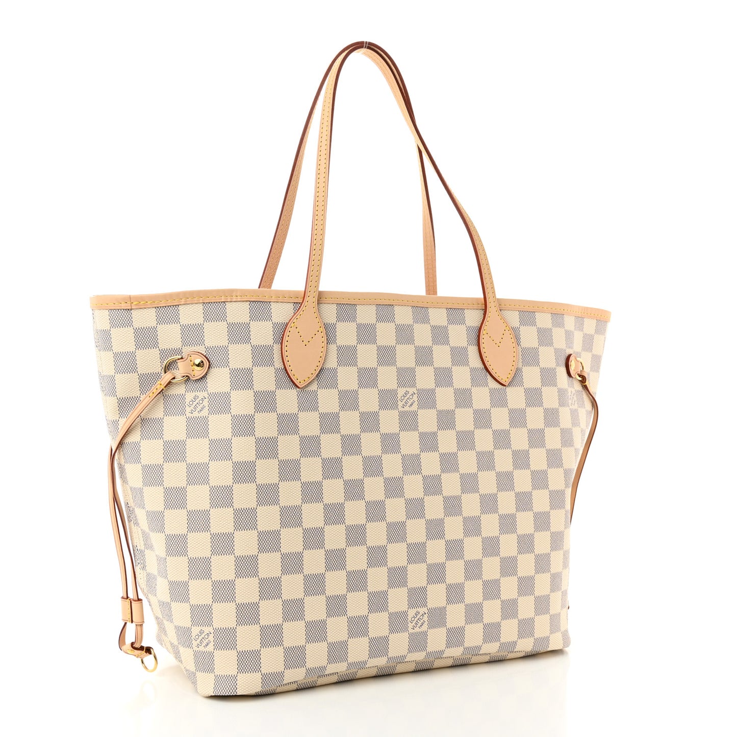 Damier Azur Neo Neverfull MM Rose Ballerine