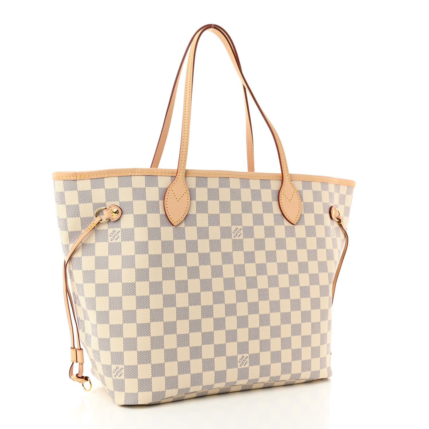 Louis Vuitton Damier Azur Neo Neverfull MM Rose Ballerine 3 of 10