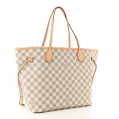 Louis Vuitton Damier Azur Neo Neverfull MM Rose Ballerine 3 of 10