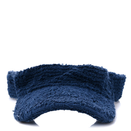 Chanel Cotton Terrycloth CC Visor Blue 3 of 7