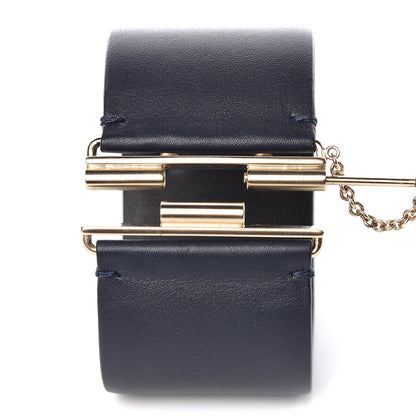 Chanel Calfskin CC Wide Cuff Navy 5 of 7