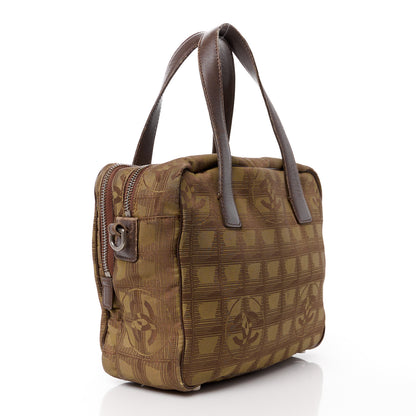 Chanel Nylon Mini Travel Tote Brown 3 of 18