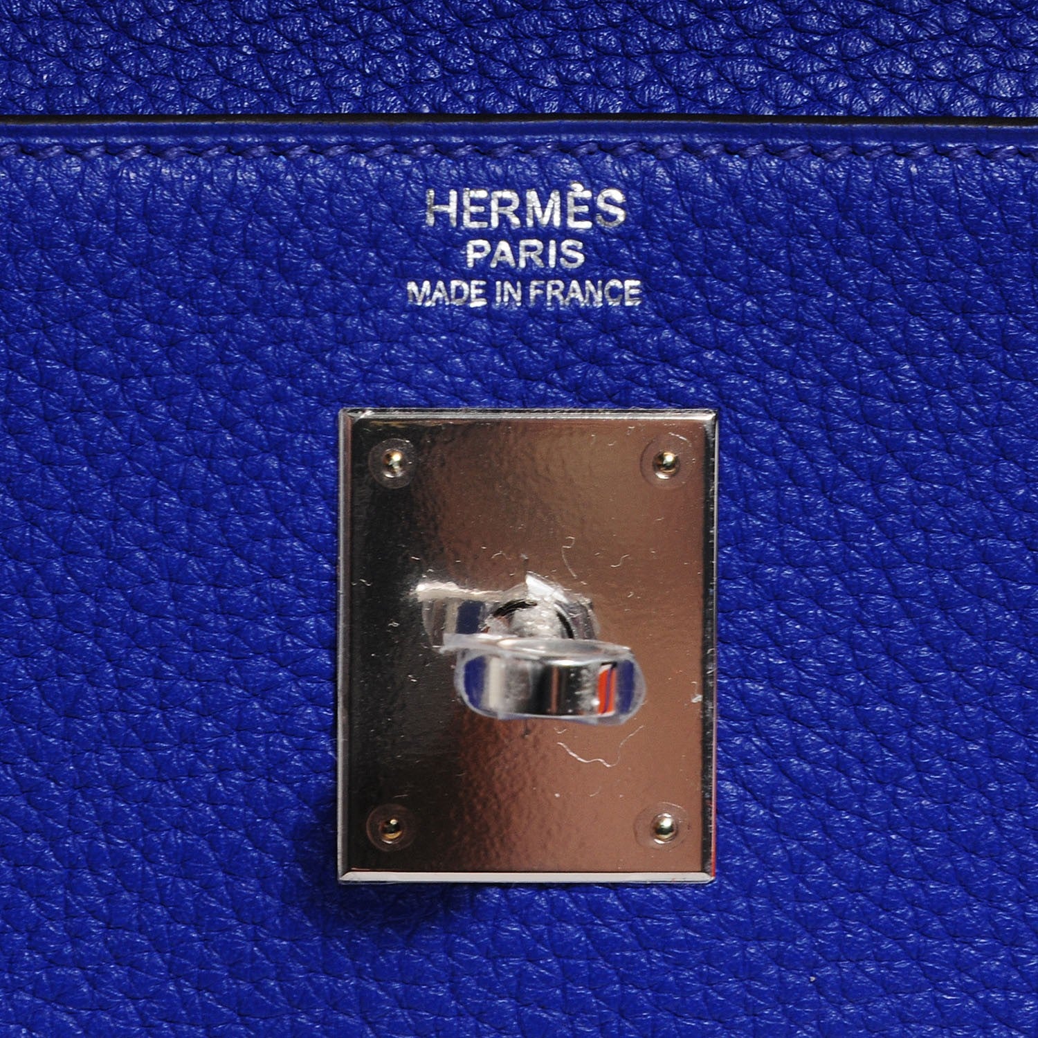 Hermes Taurillon Clemence Kelly Retourne 32 Bleu Electrique 24 of 24