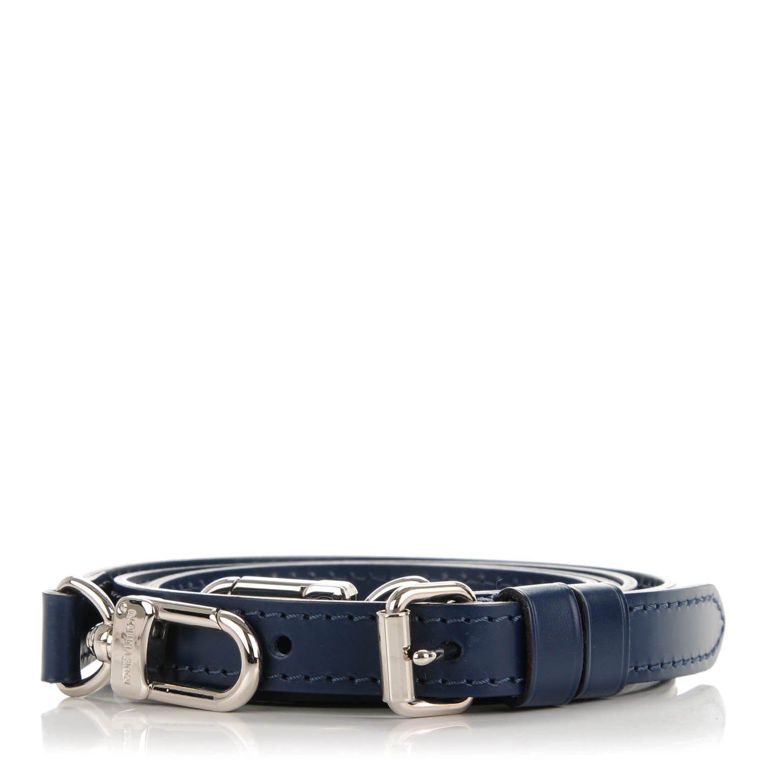 Louis Vuitton Calfskin 16mm Adjustable Shoulder Strap Indigo 1 of 5