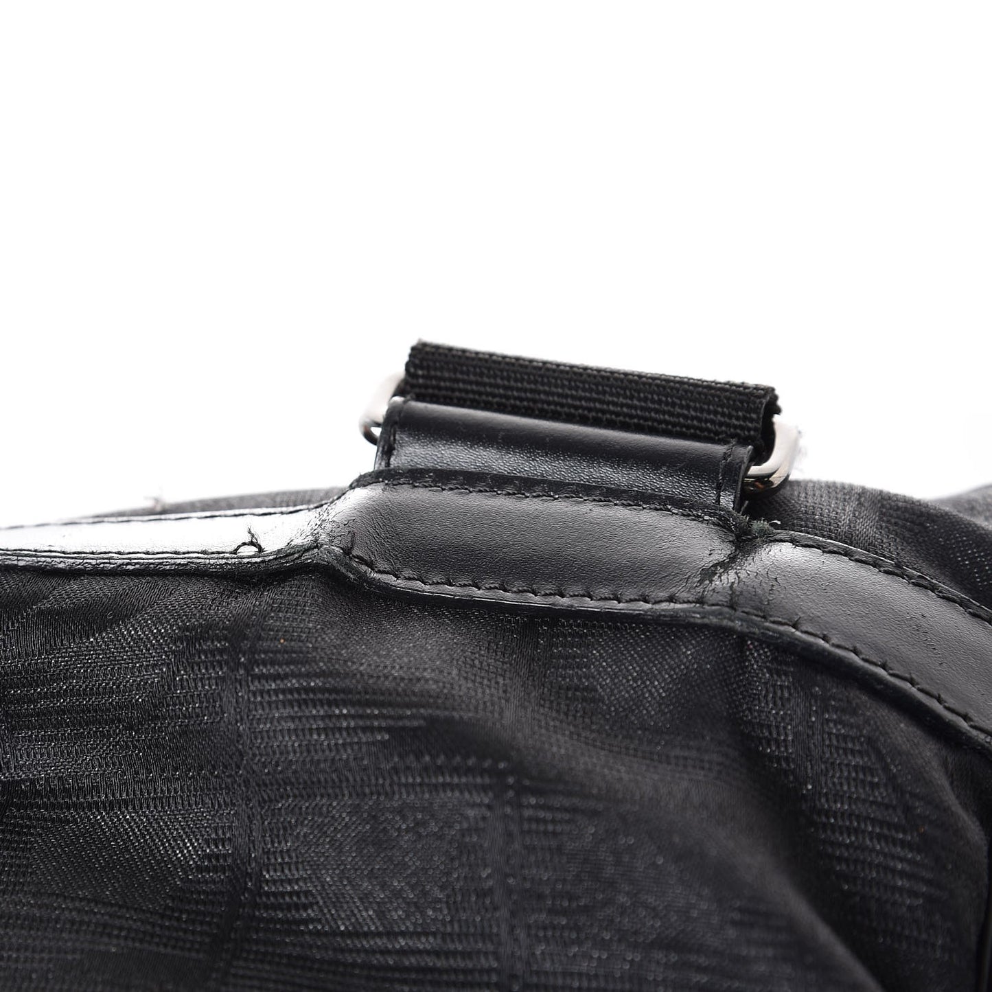Nylon Travel Messenger Bag Black