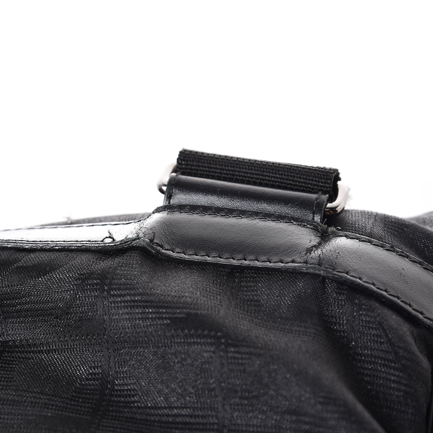 Chanel Nylon Travel Messenger Bag Black 8 of 9