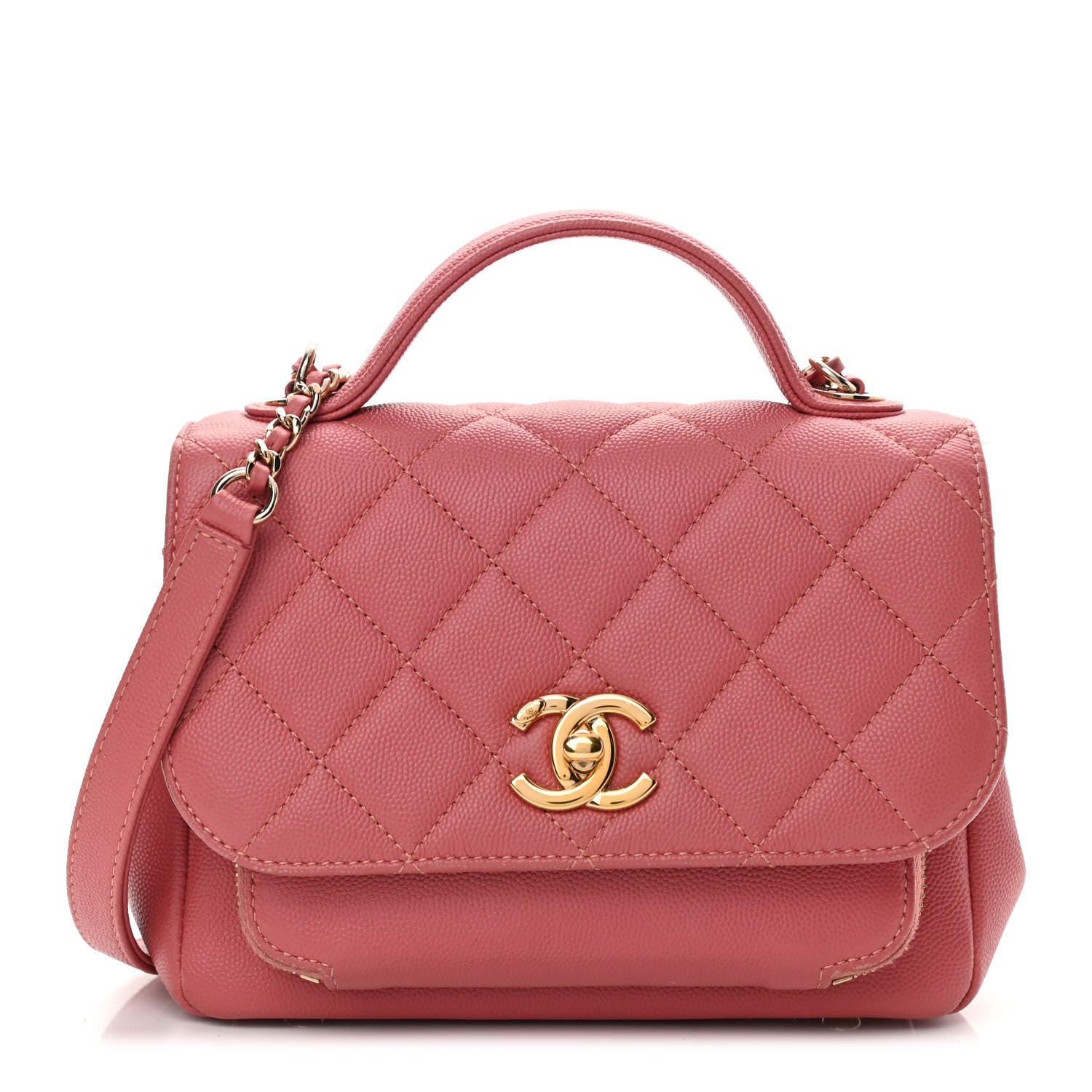 Chanel Caviar Quilted Small Business Affinity Flap Pink 1 of 15