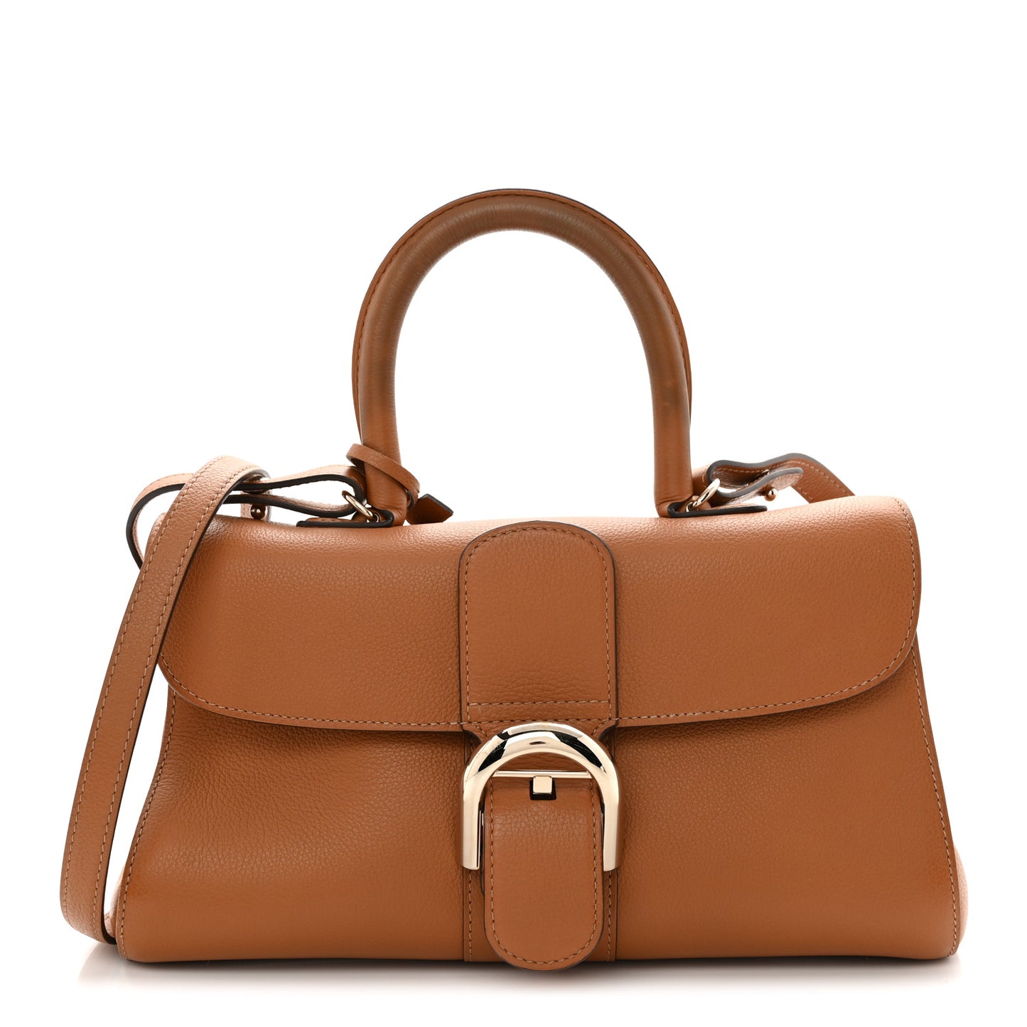 Calfskin Mini Brillant East West Satchel Natural