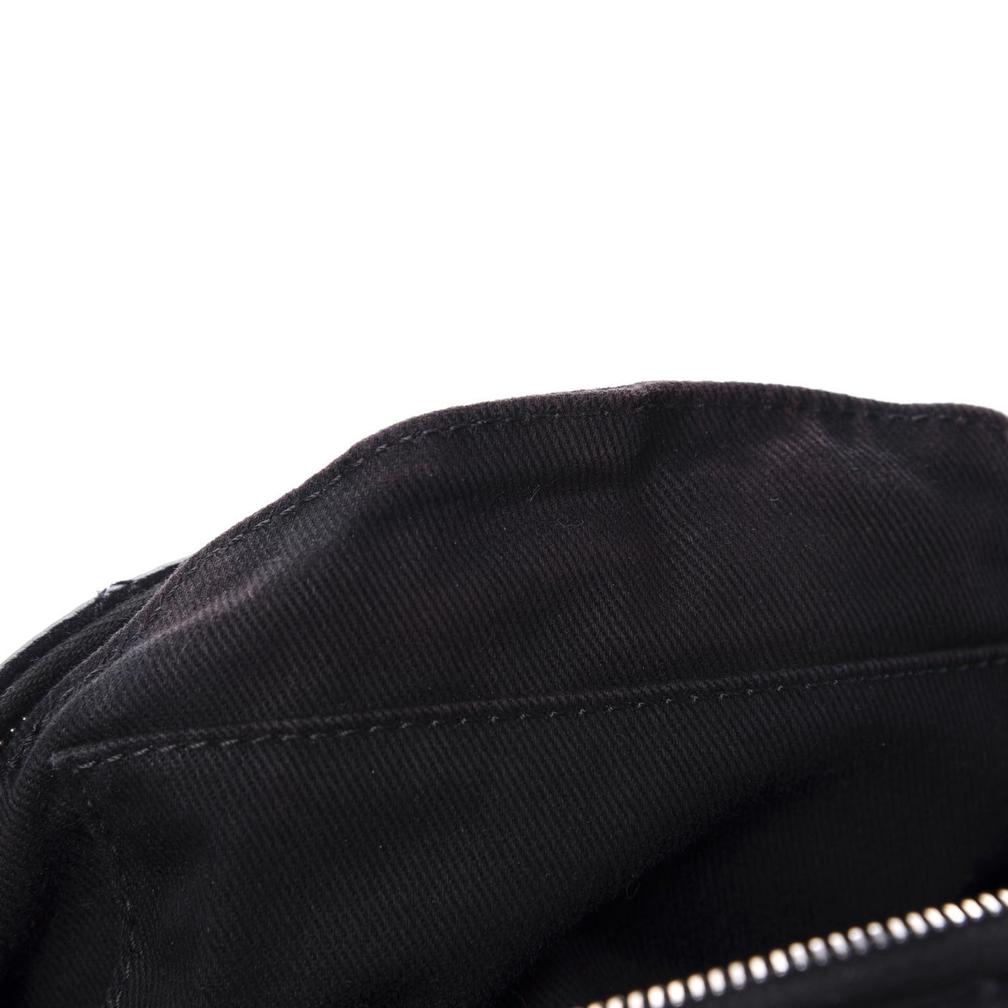 Grained Calfskin Quilted Waist Belt Bag Black