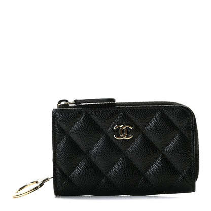 Chanel Caviar Quilted Key Holder Case Black 1 of 7