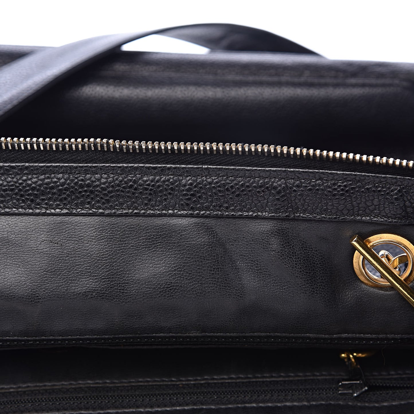 Caviar CC Shoulder Bag Black