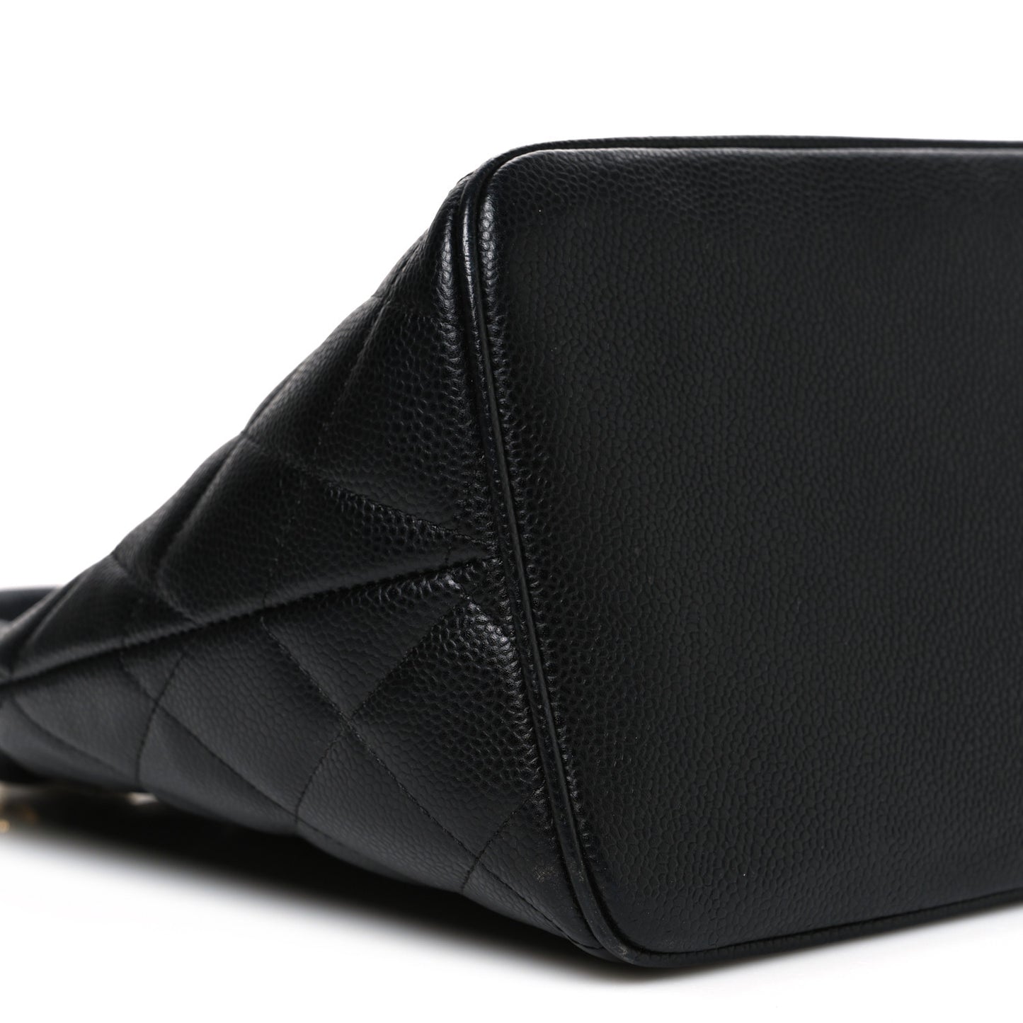 Caviar Quilted Medallion Tote Black