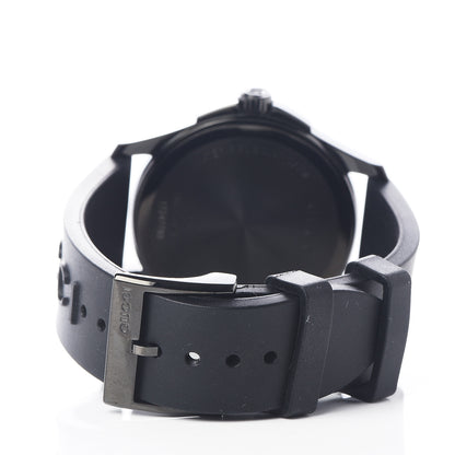 Gucci PVD Stainless Steel Rubber 38mm G-Timeless Angry Cat Quartz Watch Black 4 of 5