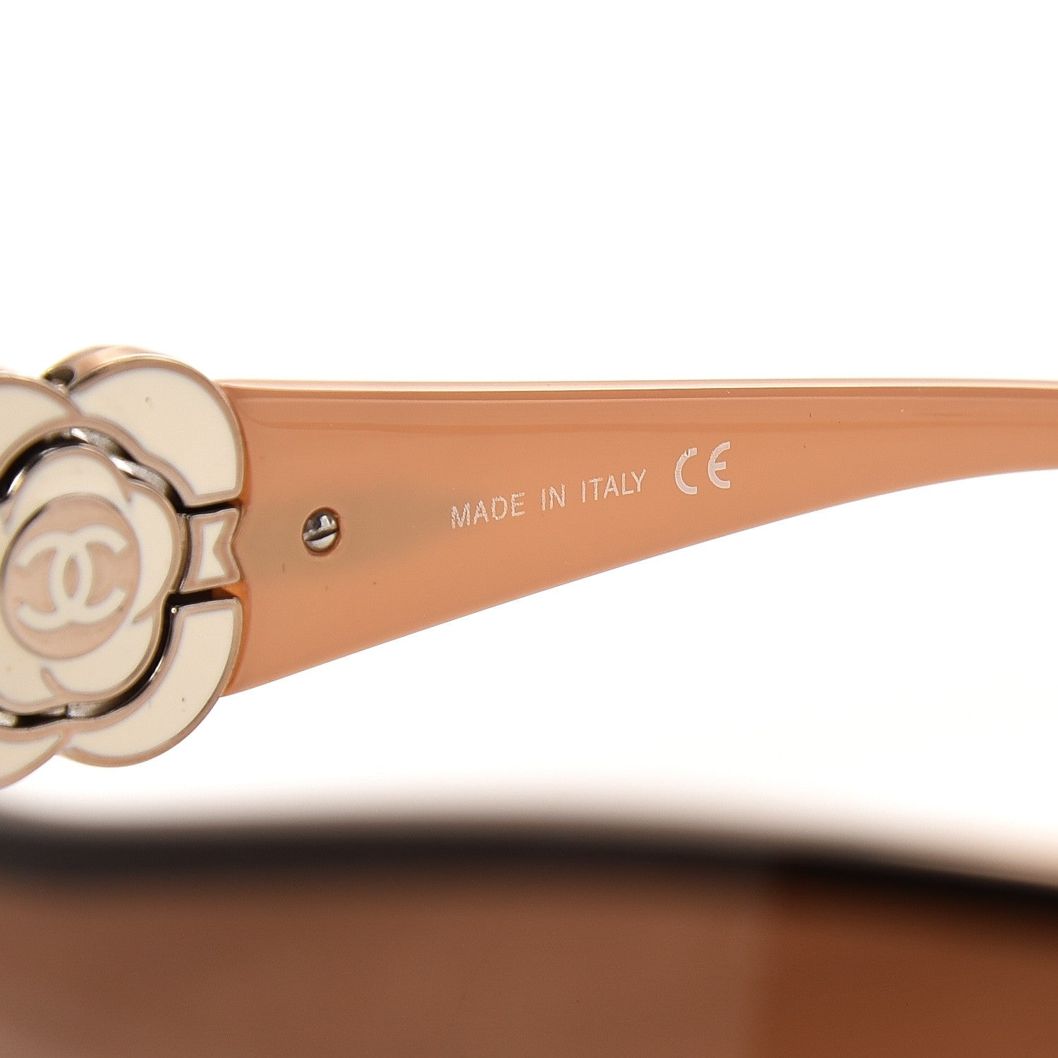 Chanel Frameless Camellia CC Sunglasses 4164 Beige 5 of 7