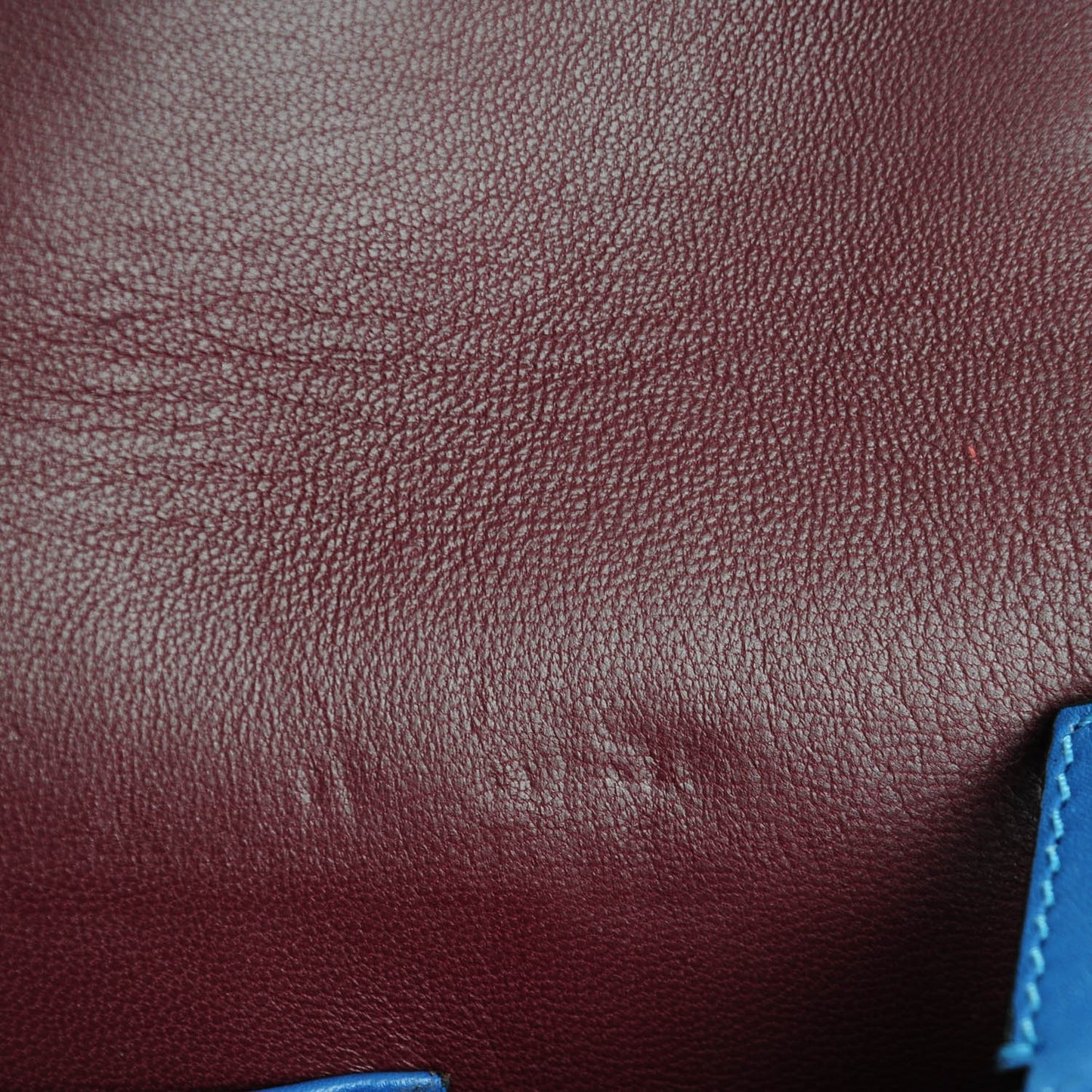 Calfskin Colorblock Mime Clutch Ruby Marine