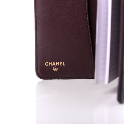 Chanel Lambskin Quilted Medium Agenda Cover Black 6 of 8