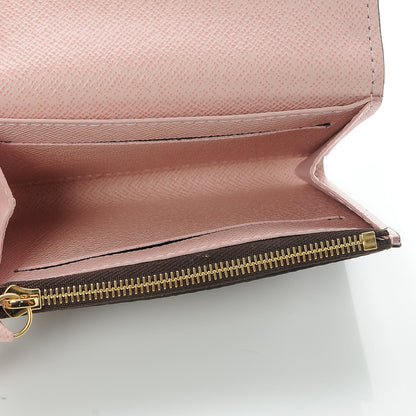 Louis Vuitton Damier Ebene Rosalie Coin Purse Rose Ballerine 5 of 7